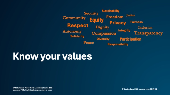 Exercise: what motivates you to work in public health?