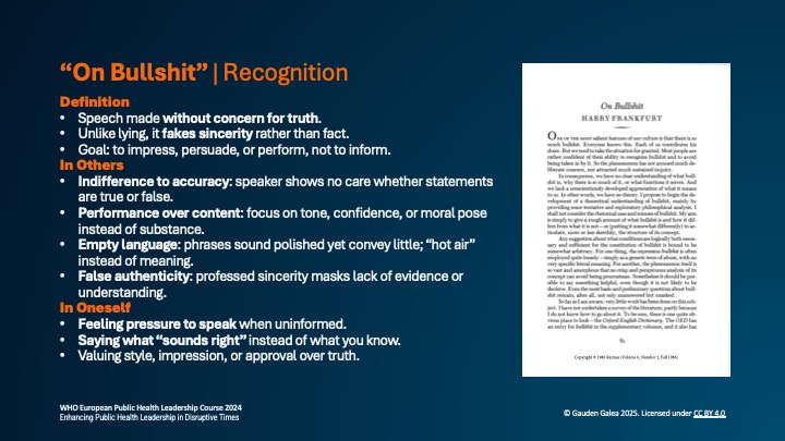 On Bullshit — An essay by Harry Frankfurt -- Recognizing Bullshit