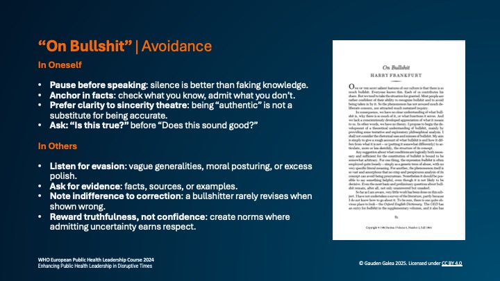 On Bullshit — An essay by Harry Frankfurt -- Avoiding Bullshit