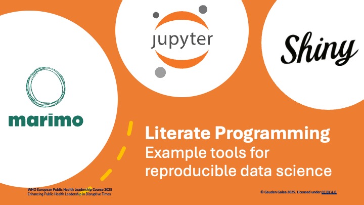 Example tools for reproducible data science