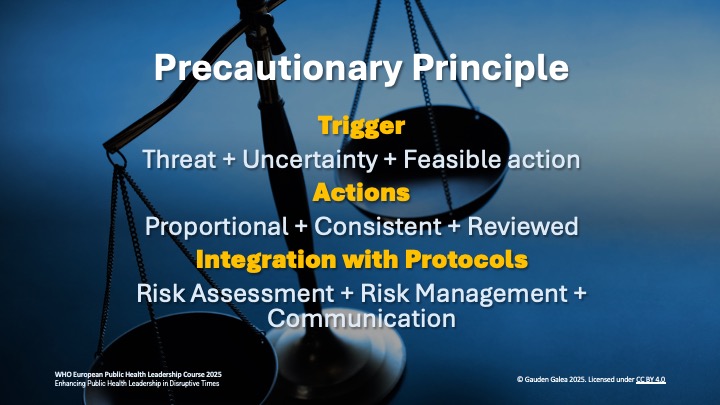 operationalising the precautionary principle