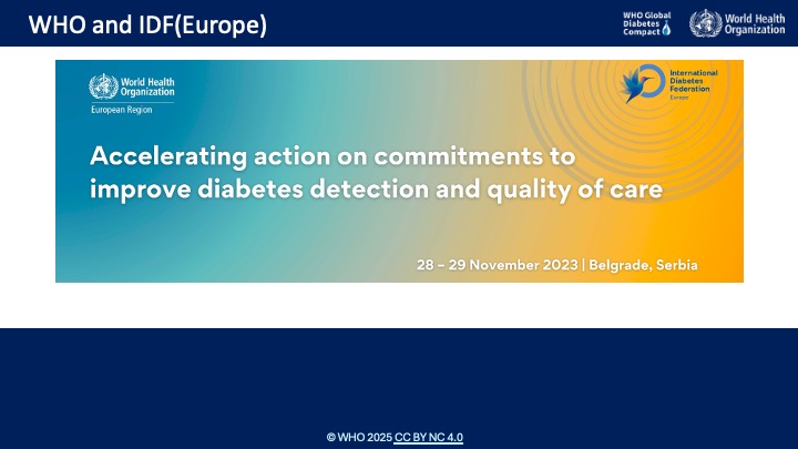 WHO & IDF Europe Collaboration