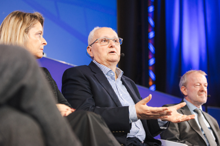 Gauden Galea speaking at the fireside chat